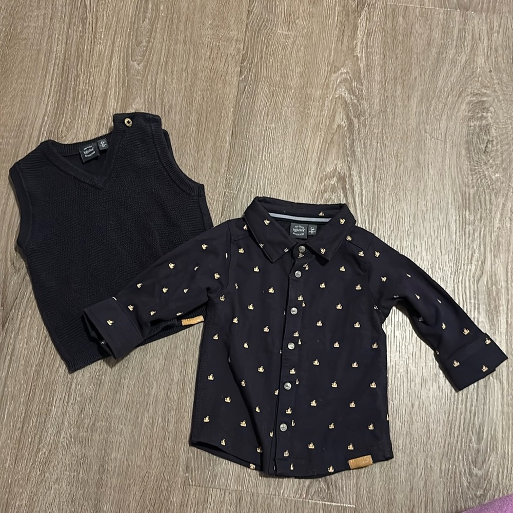 Baby Face Shirt & Vest